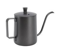 Stylebest Vierta sobre la Tetera de café de Goteo con Cuello de Cisne Elegante de Acero Inoxidable para Elaboración Casera 1 Unidad (350ml PTFE Negro)