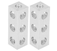 Stylebest Viga Cuadrada Robótica 3106-0003-0024 Aluminio Ligero Diseño de 3 Orificios para Proyectos de Ingeniería 2 Piezas 8 X 8 X 24 Mm