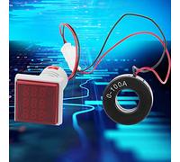 Stylebest Voltímetro de Pantalla Digital Cuadrado con Medidor de Corriente y Frecuencia de Alta Precisión 0~99Hz para Medición Eléctrica 50~500V (Roja)