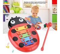 Stylebest Xilófono de Juguete para el Desarrollo Educativo del bebé, Instrumento Musical de Escarabajo Seguro y No Tóxico con Palo, Adecuado para Niños de 1 a 3 Años