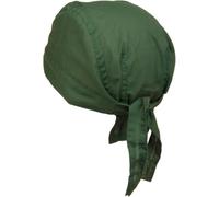 styleBREAKER Bandana para Cabeza Ajustable para Mujeres y Hombres, pañuelo Multifuncional de poliéster y algodón, Ideal para Motociclistas y Uso Diario, Verde Oscuro