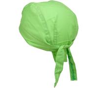 styleBREAKER Bandana para Cabeza Ajustable para Mujeres y Hombres, pañuelo Multifuncional de poliéster y algodón, Ideal para Motociclistas y Uso Diario, Verde Lima