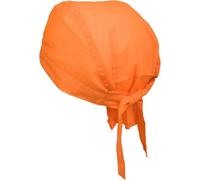 styleBREAKER Bandana para Cabeza Ajustable para Mujeres y Hombres, pañuelo Multifuncional de poliéster y algodón, Ideal para Motociclistas y Uso Diario, Naranja