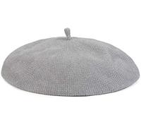 styleBREAKER Boina Vasca de Mujer en Suave óptica de Pana, Gorro francés 04024151, Color:Gris Claro