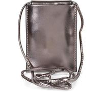 styleBREAKER Bolsa de hombro para mujeres para teléfonos móviles en metal, bolsa de hombro, bolsa de transporte para teléfonos móviles, mini-bolso 02012307, color:Platino metálico