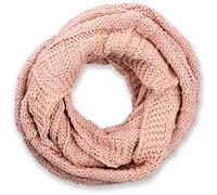 styleBREAKER Bufanda circular de punto unisex con cuadros,Rosa palo