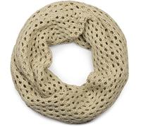 styleBREAKER Bufanda circular de punto unisex con patrón calado | Bufanda de punto grueso calado, 100% viscosa, 2-3 vueltas, lavable a 30 °C, aprox. 73x29 cm.