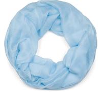 styleBREAKER Bufanda de bucle para mujer con efecto brillante, diseño liso en tela suave de viscosa, ligera y elegante, mide 87 x 93 cm, Azul Hielo