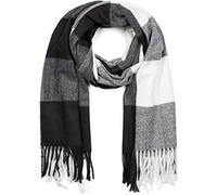 styleBREAKER Bufanda oversize de cuadros con flecos para invierno | Fular XXL tejido, 72x180 cm, bordes de 8 cm, material cálido, también como estola.