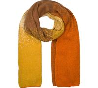 styleBREAKER bufanda tejida de mujer con degradado de colores pixelados, cálida bufanda de invierno con aspecto ombré, transiciones de colores multicolor 01017161, color:Curry-Naranja
