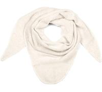 styleBREAKER Bufanda triangular de punto grande para mujer, color liso jaspeado | Suave y cálido pañuelo triangular de invierno | Bufanda de punto de viscosa y lana para looks acogedores, Blanco