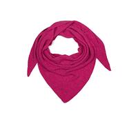 styleBREAKER Bufanda triangular de punto para mujer, suave chal de hombro con patrón de arroz, diseño monocromático en mezcla de lana, Made in Italy, 190x72 cm, Fucsia
