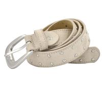styleBREAKER Cinturón de mujer con tachuelas esféricas y efecto ante | Cinturón 3 cm, interior piel vacuna. Elementos sin níquel, para cintura 80-105 cm. Hebilla atornillada.