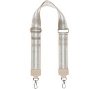 styleBREAKER Correa para bolso rayas metalizadas | Correa de tela intercambiable de 5 cm, mosquetones para fácil cambio, ajustable de 87 a 130 cm.