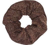 styleBREAKER Correa para el pelo XXL de tela suave con purpurina, elástica, estilo retro Scrunchie, trenza 04027047, color:Caramelo