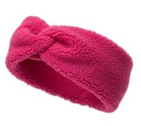 styleBREAKER Diadema de forro polar de peluche para mujer con nudo torcido | Banda de pelo elástica suave de invierno | Banda cálida para la cabeza y orejeras 56-59 cm, color:Pink