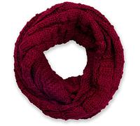 styleBREAKER fular de tubo de punto a cuadros, fular de tubo de punto fino monocolor, chal de punto de invierno, unisex 01018154
