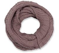 styleBREAKER fular de tubo de punto a cuadros, fular de tubo de punto fino monocolor, chal de punto de invierno, unisex 01018154