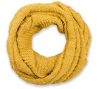 styleBREAKER fular de tubo de punto a cuadros, fular de tubo de punto fino monocolor, chal de punto de invierno, unisex 01018154