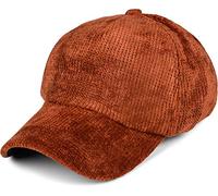 styleBREAKER Gorra de béisbol de Punto Unisex en óptica de Chenilla, Gorra de Punto Fino de 6 Paneles Unicolor, Ajustable Lisa 04023072, Color:Coñac
