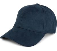 styleBREAKER Gorra de béisbol Unisex de 6 Paneles con Aspecto de Ante, Ajustable en Estilo de Ante para Mujer y Hombre, con Visera Suave para Ocio y Deporte, Azul Marino