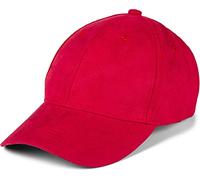 styleBREAKER Gorra de béisbol Unisex de 6 Paneles con Aspecto de Ante, Ajustable en Estilo de Ante para Mujer y Hombre, con Visera Suave para Ocio y Deporte, Rojo