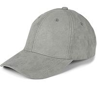 styleBREAKER Gorra de béisbol Unisex de 6 Paneles con Aspecto de Ante, Ajustable en Estilo de Ante para Mujer y Hombre, con Visera Suave para Ocio y Deporte, Gris-Claro