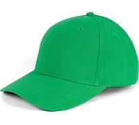 styleBREAKER Gorra de béisbol Unisex de 6 Paneles, de algodón Cepillado, Cierre Ajustable con Cierre autoadherente, diseño monocromático para Hombres y Mujeres, Verde Rana