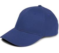 styleBREAKER Gorra de béisbol Unisex de 6 Paneles, de algodón Cepillado, Cierre Ajustable con Cierre autoadherente, diseño monocromático para Hombres y Mujeres, Azul Royal