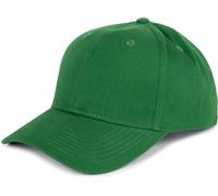 styleBREAKER Gorra de béisbol Unisex de 6 Paneles, de algodón Cepillado, Cierre Ajustable con Cierre autoadherente, diseño monocromático para Hombres y Mujeres, Abeto Verde