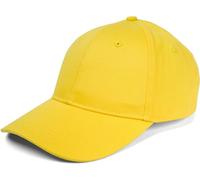 styleBREAKER Gorra de béisbol Unisex de 6 Paneles, de algodón Cepillado, Cierre Ajustable con Cierre autoadherente, diseño monocromático para Hombres y Mujeres, Amarillo