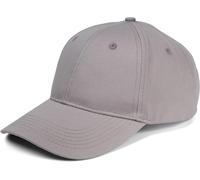 styleBREAKER Gorra de béisbol Unisex de 6 Paneles, de algodón Cepillado, Cierre Ajustable con Cierre autoadherente, diseño monocromático para Hombres y Mujeres, Gris