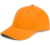 styleBREAKER Gorra de béisbol Unisex de 6 Paneles, de algodón Cepillado, Cierre Ajustable con Cierre autoadherente, diseño monocromático para Hombres y Mujeres, Naranja