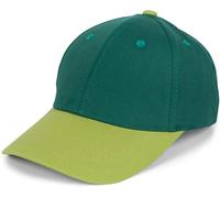 styleBREAKER Gorra de béisbol Unisex de Dos Colores Pastel, Gorra de 6 Paneles Multicolor, Gorra Base Ajustable con Hebilla 04023095, Color:Verde Oscuro-Verde Lima