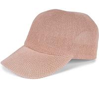 styleBREAKER Gorra de Paja de Papel Unicolor, Ligera para Verano con Hebilla metálica Ajustable, Gorra Unisex con Banda para Sudor, Ideal para Hombres y Mujeres, Rosé