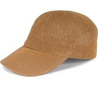 styleBREAKER Gorra de Paja de Papel Unicolor, Ligera para Verano con Hebilla metálica Ajustable, Gorra Unisex con Banda para Sudor, Ideal para Hombres y Mujeres, Camel