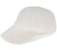 styleBREAKER Gorra de Paja de Papel Unicolor, Ligera para Verano con Hebilla metálica Ajustable, Gorra Unisex con Banda para Sudor, Ideal para Hombres y Mujeres, Blanco