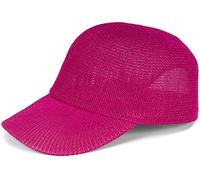 styleBREAKER Gorra de Paja de Papel Unicolor, Ligera para Verano con Hebilla metálica Ajustable, Gorra Unisex con Banda para Sudor, Ideal para Hombres y Mujeres, Pink