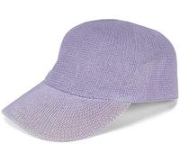 styleBREAKER Gorra de Paja de Papel Unicolor, Ligera para Verano con Hebilla metálica Ajustable, Gorra Unisex con Banda para Sudor, Ideal para Hombres y Mujeres, Lila