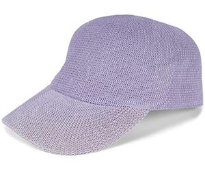 styleBREAKER Gorra de Paja de Papel Unicolor, Ligera para Verano con Hebilla metálica Ajustable, Gorra Unisex con Banda para Sudor, Ideal para Hombres y Mujeres, Lila