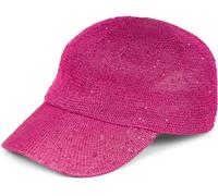 styleBREAKER Gorra de Verano para Mujer con Bordado de Lentejuelas, diseño Transpirable y Hebilla metálica Ajustable, protección Solar Sencilla para Playa y Ocio, Magenta