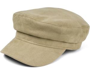 styleBREAKER Gorra Globo de Mujer con Aspecto de Ante Suave, Gorra de Visera, Gorra Bakerboy, Gorra Newsboy 04023091, Color:Verde-Lima