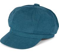 styleBREAKER Gorra Globo de Tela Suave para señoras, Sombrero de Pico Estilo Vintage, Gorra Deslizante Bakerboy, Gorra Newsboy 04023086, Color:Petróleo