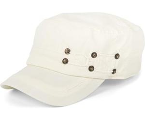 styleBREAKER Gorra Militar de algodón con Efecto Desgastado,Beige