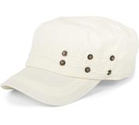 styleBREAKER Gorra Militar Unisex de algodón,Estilo Desgastado, Beige