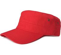 styleBREAKER Gorra Militar Unisex de Lona con Visera Curva, Ajustable para Hombres y Mujeres, Estilo táctico, Ideal para Uso Casual y Outdoor, Rojo