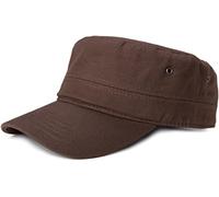 styleBREAKER Gorra Militar Unisex de Lona con Visera Curva, Ajustable para Hombres y Mujeres, Estilo táctico, Ideal para Uso Casual y Outdoor, Marrón Oscuro