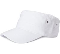 styleBREAKER Gorra Militar Unisex de Lona con Visera Curva, Ajustable para Hombres y Mujeres, Estilo táctico, Ideal para Uso Casual y Outdoor, Blanco