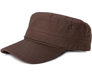 styleBREAKER Gorra Militar Unisex de Lona con Visera Curva, Ajustable para Hombres y Mujeres, Estilo táctico, Ideal para Uso Casual y Outdoor, Marrón Oscuro