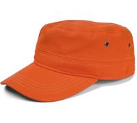 styleBREAKER Gorra Militar Unisex de Lona de algodón,Naranja